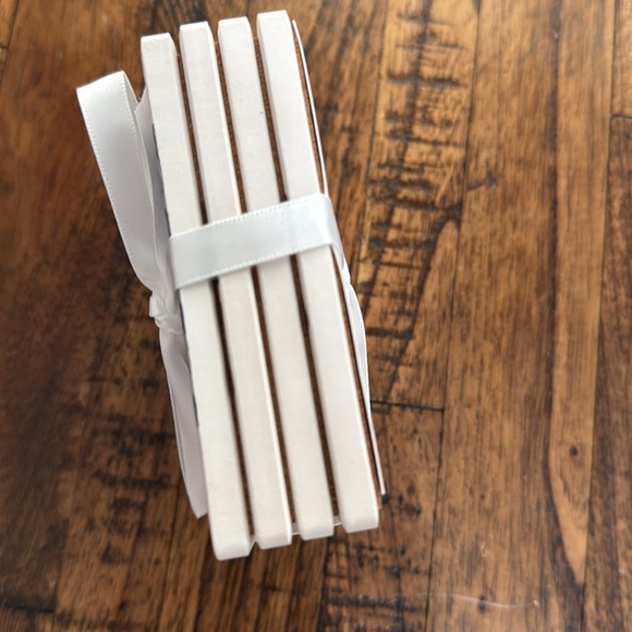 Amanda Greenwood licensed coasters set of 4 Chanel Dior Prada Tom Ford YSL NWT - Picture 8 of 14